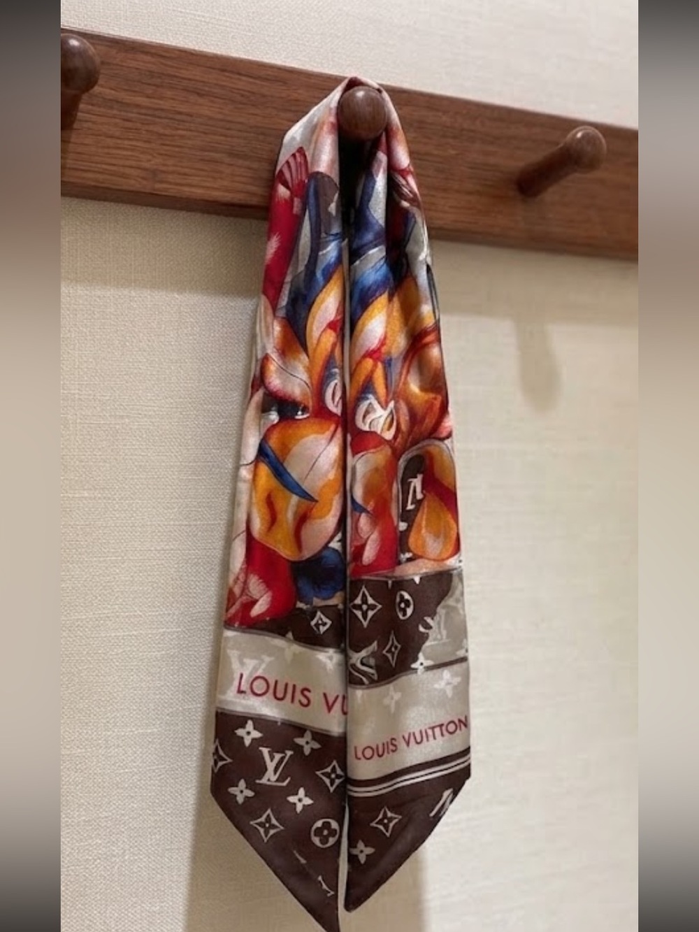 Brand New Silk thin Multicolor Floral Scarf
